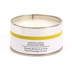 Bougies^Muji Bougie Métal ‐ Fleur d'oranger et yuzu