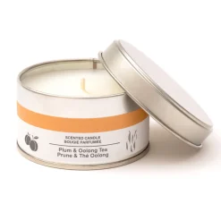 Bougies^Muji Bougie Métal ‐ Prune et thé Oolong