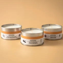 Bougies^Muji Bougie Métal ‐ Prune et thé Oolong