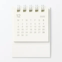 Agendas Et Calendriers^Muji Calendrier de bureau 2026 en papier bagasse - Format mini
