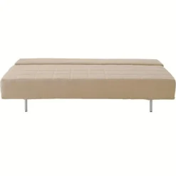 Canapés Et Repose-Pieds^Muji Canapé convertible 2 places en lin naturel beige (Dont Eco‐part 8,50 €)