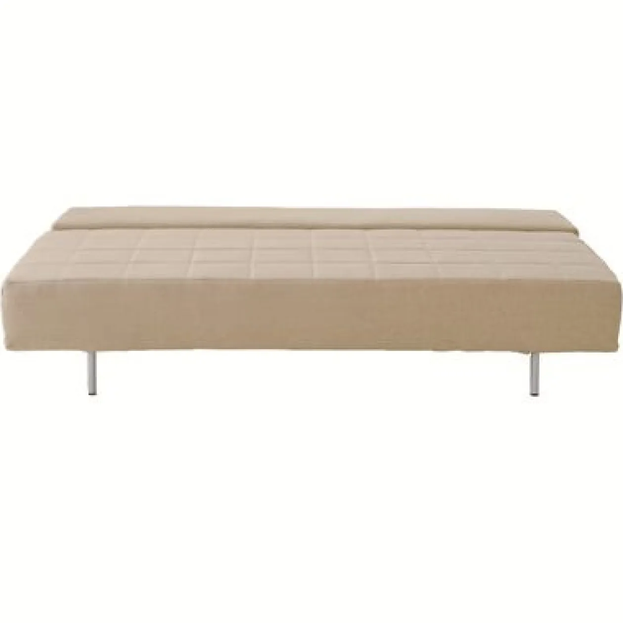 Canapés Et Repose-Pieds^Muji Canapé convertible 2 places en lin naturel beige (Dont Eco‐part 8,50 €)
