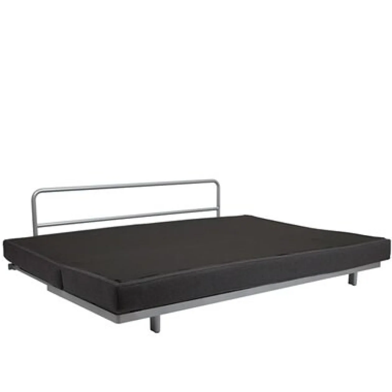 Canapés Et Repose-Pieds^Muji Canapé convertible 2 places en feutrine anthracite