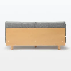 Canapés Et Repose-Pieds^Muji Canapé en polyester tissé sans accoudoirs ‐ 2 places, Gris