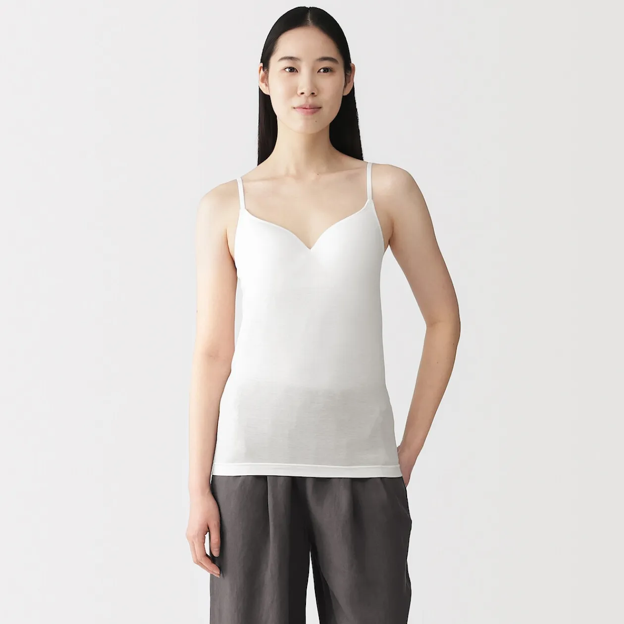 Sous‐Vêtements^Muji Caraco à soutien intégré en mélange de lyocell pour femme