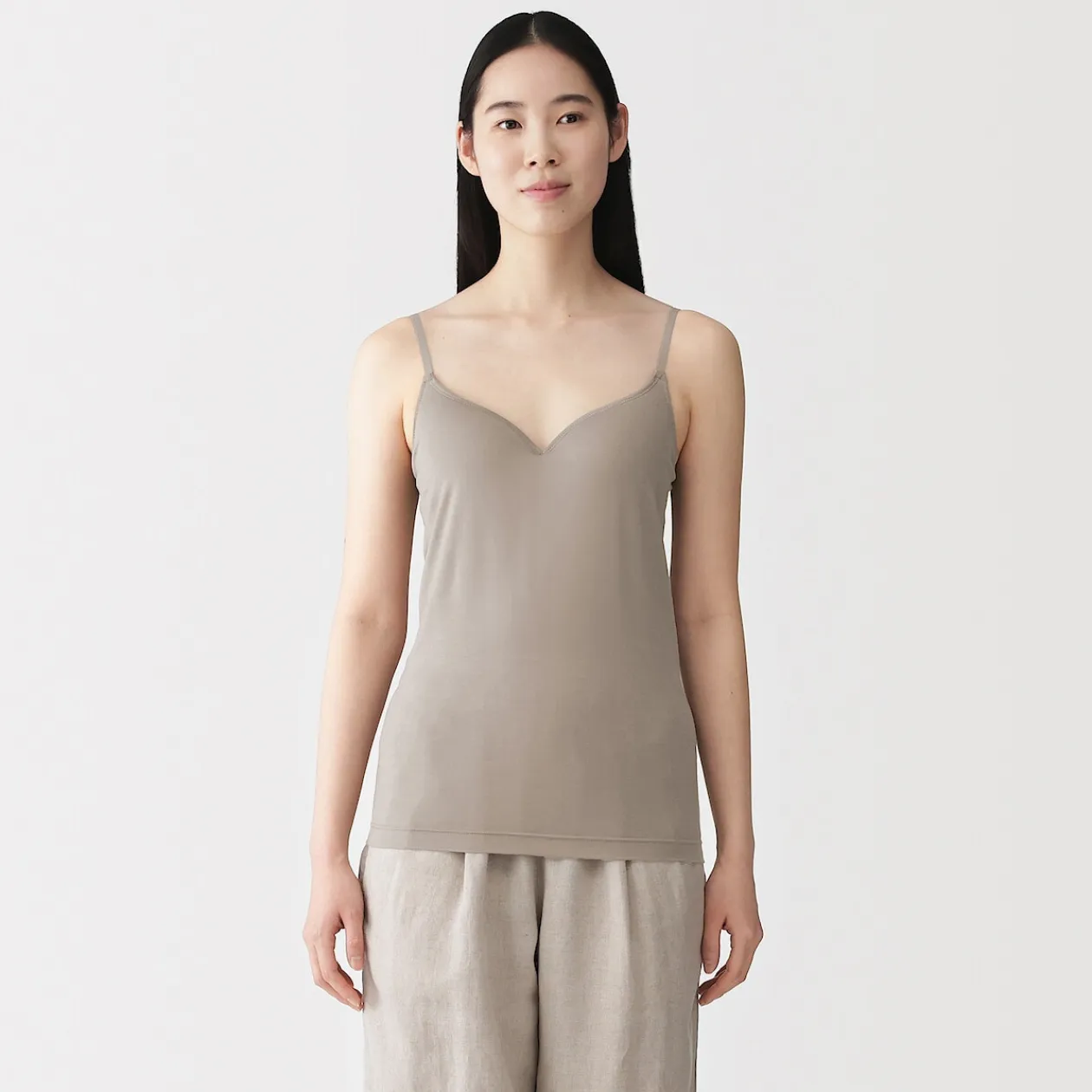 Sous‐Vêtements^Muji Caraco à soutien intégré en mélange de lyocell pour femme