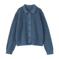 Pulls Et Cardigans^Muji Cardigan à col en tricot de coton mélangé pour femme