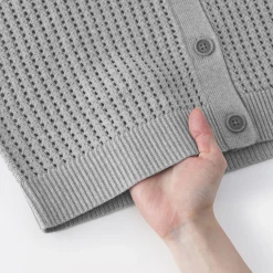 Pulls Et Cardigans^Muji Cardigan à col en tricot de coton mélangé pour femme