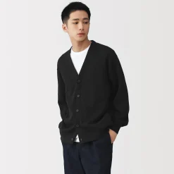 Pulls Et Cardigans^Muji Cardigan à col en V à double tricot pour homme