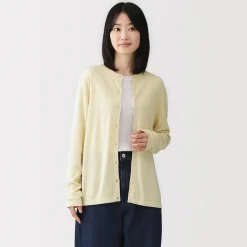 Pulls Et Cardigans^Muji Cardigan à col ras du cou en mélange de fibres de soja pour femme