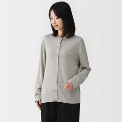 Pulls Et Cardigans^Muji Cardigan à col ras du cou en mélange de fibres de soja pour femme