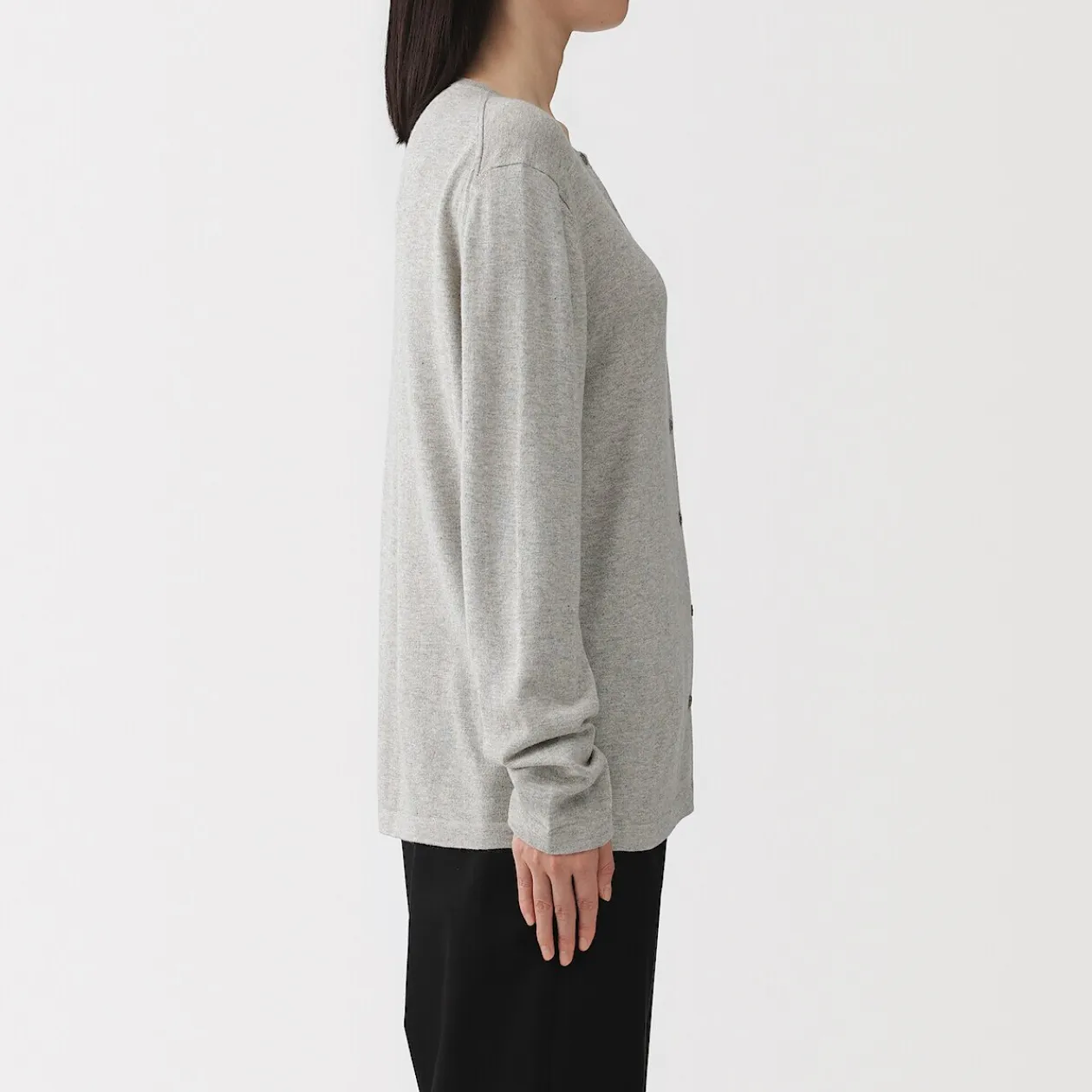 Pulls Et Cardigans^Muji Cardigan à col ras du cou en mélange de fibres de soja pour femme