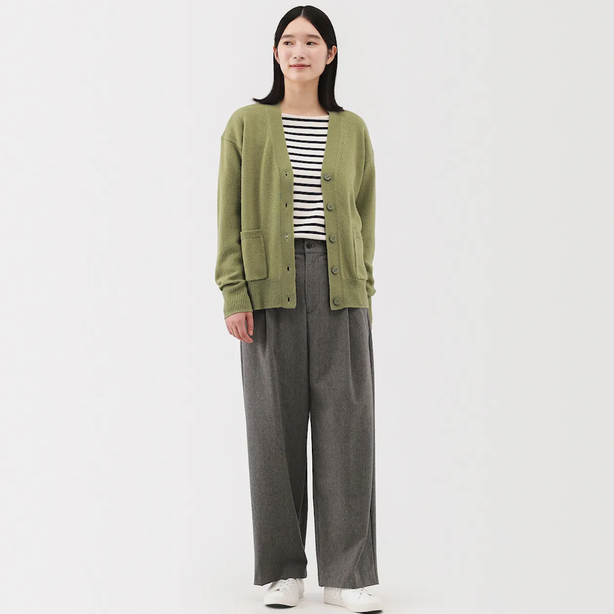 Pulls Et Cardigans^Muji Cardigan avec col en V en maille moyenne pour femme