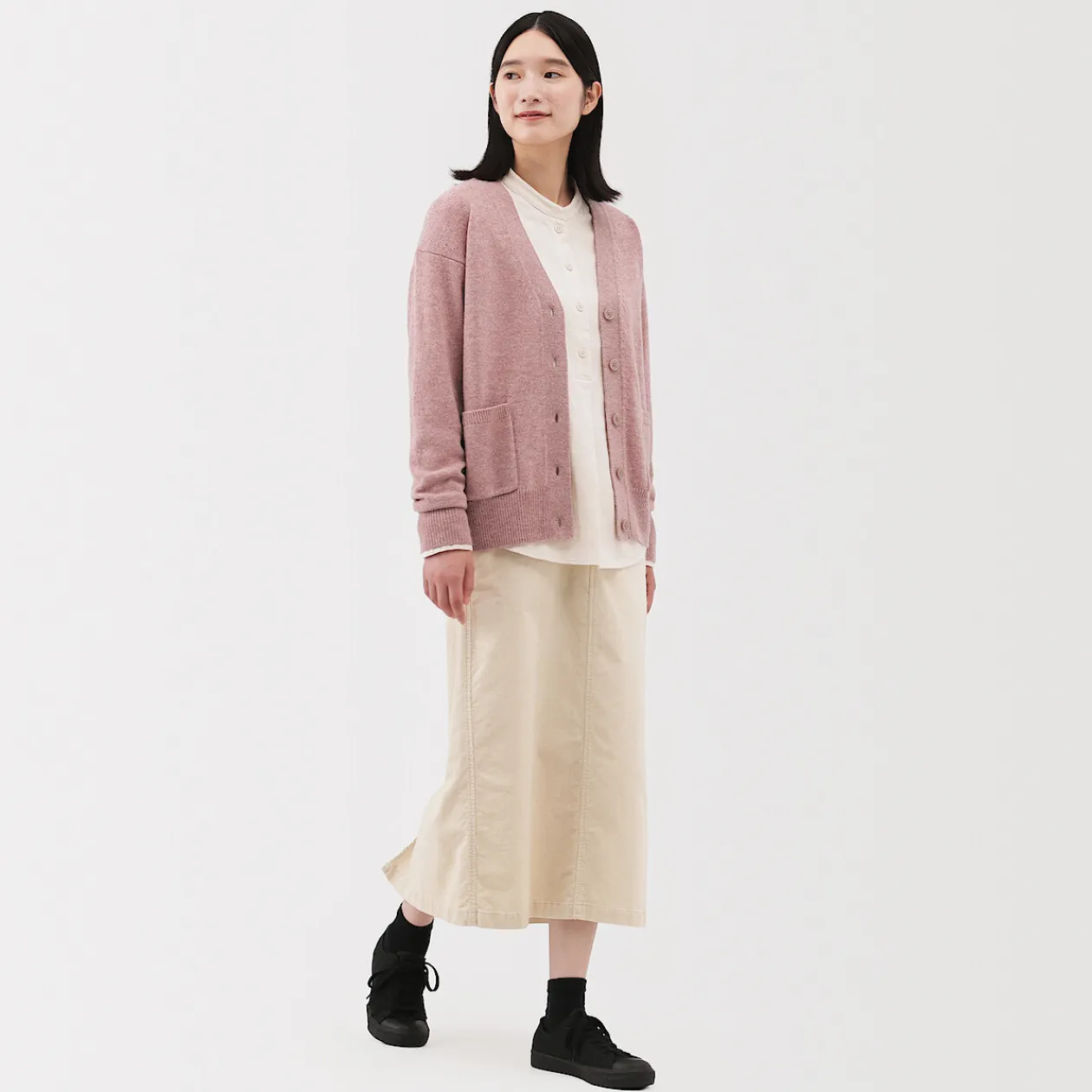 Pulls Et Cardigans^Muji Cardigan avec col en V en maille moyenne pour femme