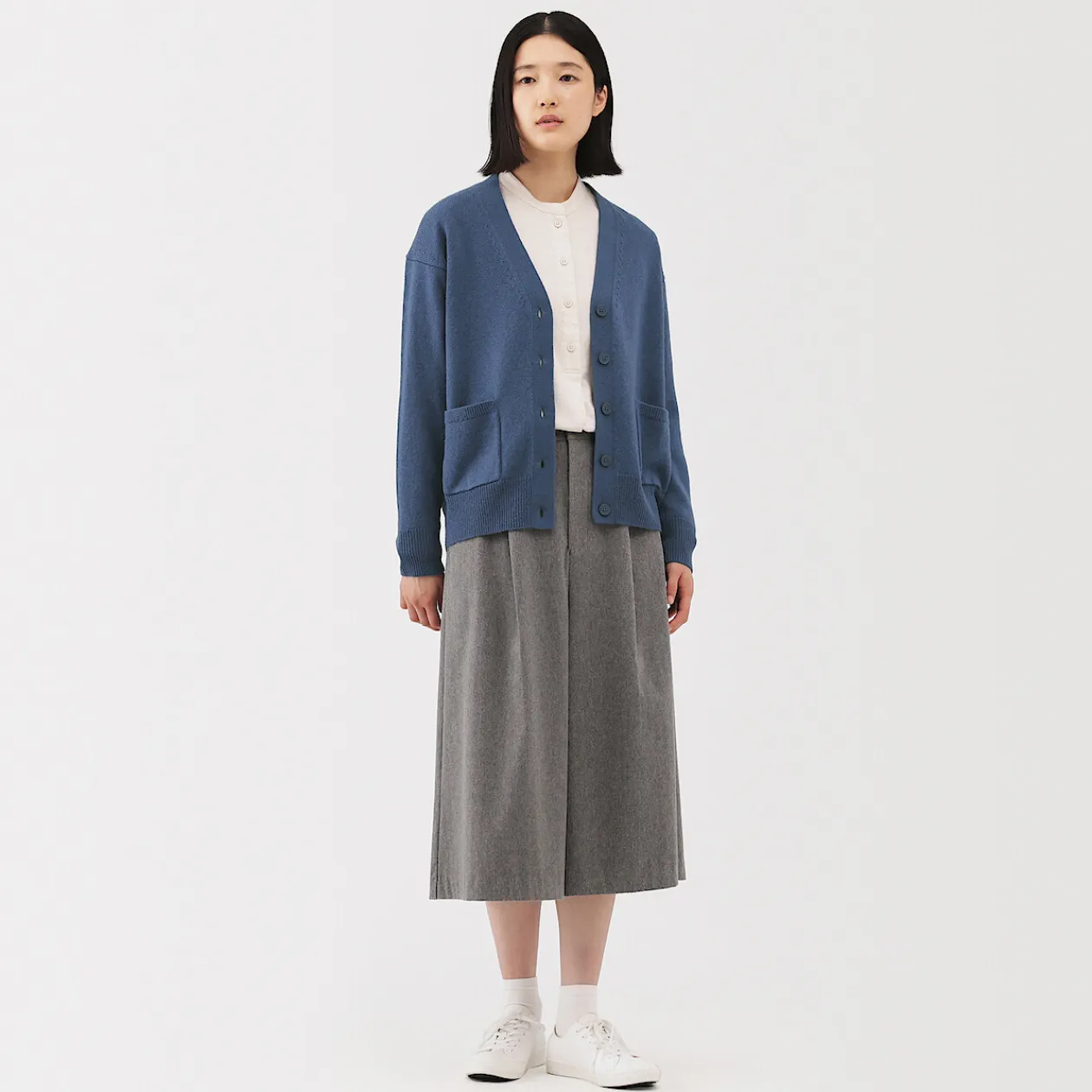 Pulls Et Cardigans^Muji Cardigan avec col en V en maille moyenne pour femme