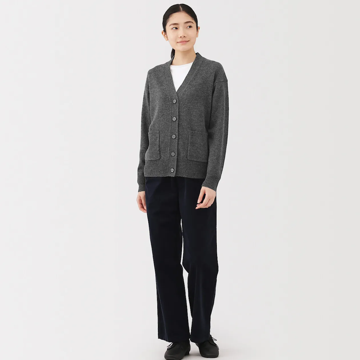 Pulls Et Cardigans^Muji Cardigan avec col en V en maille moyenne pour femme