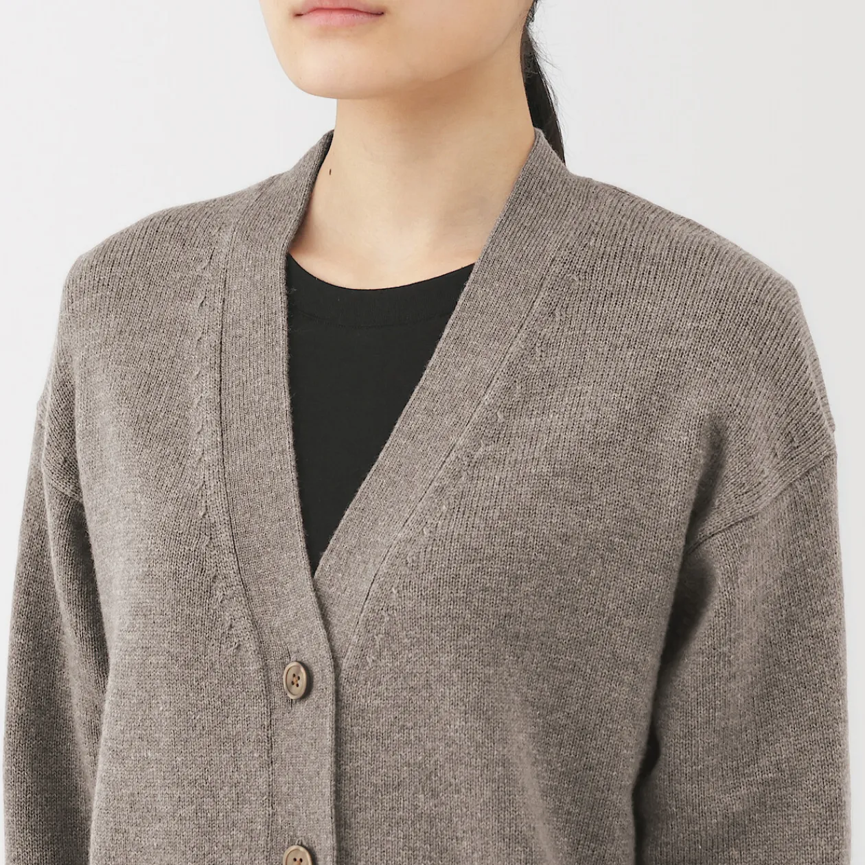 Pulls Et Cardigans^Muji Cardigan avec col en V en maille moyenne pour femme