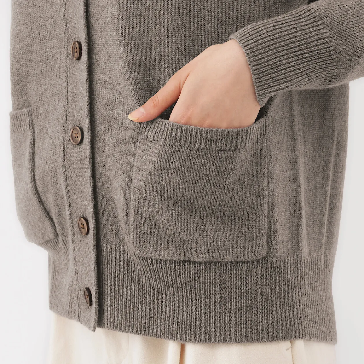 Pulls Et Cardigans^Muji Cardigan avec col en V en maille moyenne pour femme
