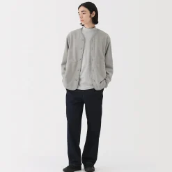 Vestes Et Manteaux|Pulls Et Cardigans^Muji Cardigan en polaire de polyester recyclé pour homme