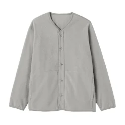 Vestes Et Manteaux|Pulls Et Cardigans^Muji Cardigan en polaire de polyester recyclé pour homme