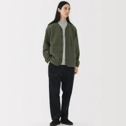 Vestes Et Manteaux|Pulls Et Cardigans^Muji Cardigan en polaire de polyester recyclé pour homme