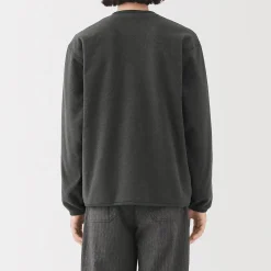 Vestes Et Manteaux|Pulls Et Cardigans^Muji Cardigan en polaire de polyester recyclé pour homme