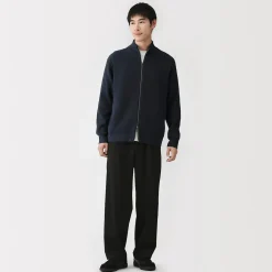Pulls Et Cardigans^Muji Cardigan zippé et côtelé en mélange de coton pour homme