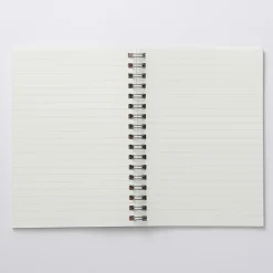 Cahiers À Lignes^Muji Carnet à double spirale en papier d`arbres de plantation A6