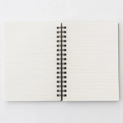 Cahiers À Lignes^Muji Carnet double spirale A6 en papier de grande qualité avec attache élastique