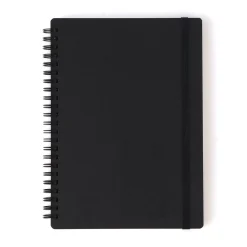 Cahiers À Lignes^Muji Carnet double spirale en papier de grande qualité avec attache élastique