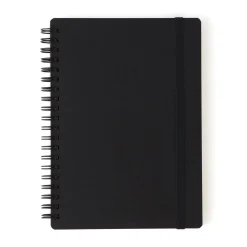 Cahiers À Lignes^Muji Carnet double spirale en papier de grande qualité avec attache élastique