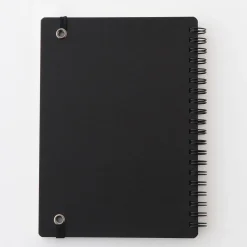 Cahiers À Lignes^Muji Carnet double spirale en papier de grande qualité avec attache élastique