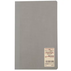 Cahiers À Lignes^Muji Carnet mince en papier de haute qualité A5 Gris Clair