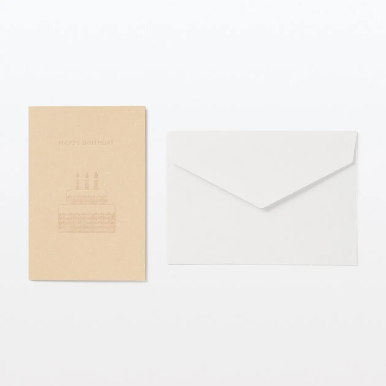 Emballages Cadeaux^Muji Carte message ‐ Gâteau