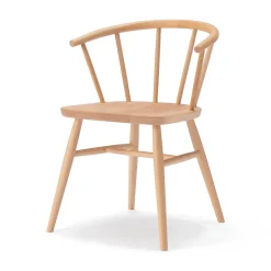 Chaises, Bancs Et Tabourets^Muji Chaise en hêtre massif à pieds arrondis et accoudoirs