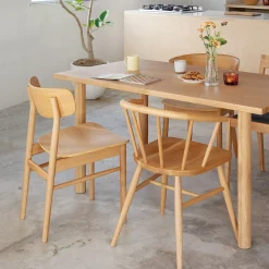 Chaises, Bancs Et Tabourets^Muji Chaise incurvée en chêne (Dont Eco‐part. 0,83 €)