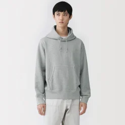 Pulls Et Cardigans|Hoodies Et Sweatshirts^Muji Chandail à capuchon en coton traditionnellement tricoté pour homme