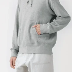 Pulls Et Cardigans|Hoodies Et Sweatshirts^Muji Chandail à capuchon en coton traditionnellement tricoté pour homme