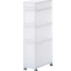 Rangements En Polypropylène^Muji Chariot PP 4 Tiroirs L18 x P40 x H83cm
