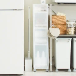 Rangements En Polypropylène^Muji Chariot PP 4 Tiroirs L18 x P40 x H83cm