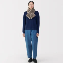 Écharpes|Écharpes^Muji Écharpe en polaire Boa de polyester recyclé