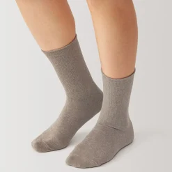 Chaussettes^Muji Chaussettes à angle droit stretch à revers confort 36‐39