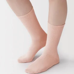 Chaussettes^Muji Chaussettes à angle droit stretch à revers confort 36‐39