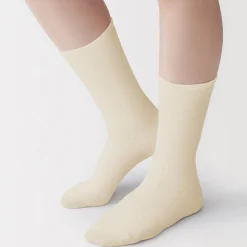 Chaussettes^Muji Chaussettes à angle droit stretch à revers confort 36‐39