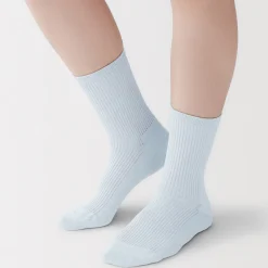 Chaussettes^Muji Chaussettes avec bord confortable et rayures pour femme