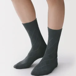 Chaussettes^Muji Chaussettes chic Argyle en coton mélangé pour homme
