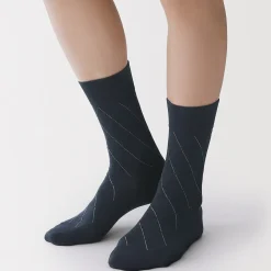 Chaussettes^Muji Chaussettes chic Argyle en coton mélangé pour homme