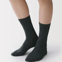 Chaussettes^Muji Chaussettes chic Argyle en coton mélangé pour homme