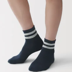Chaussettes^Muji Chaussettes courtes doublées en peluche à angle droit pour homme