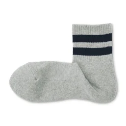 Chaussettes^Muji Chaussettes courtes doublées en peluche à angle droit pour homme
